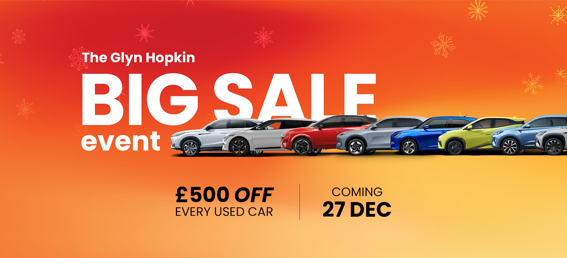 The Big Sales Event Coming 27th Dec