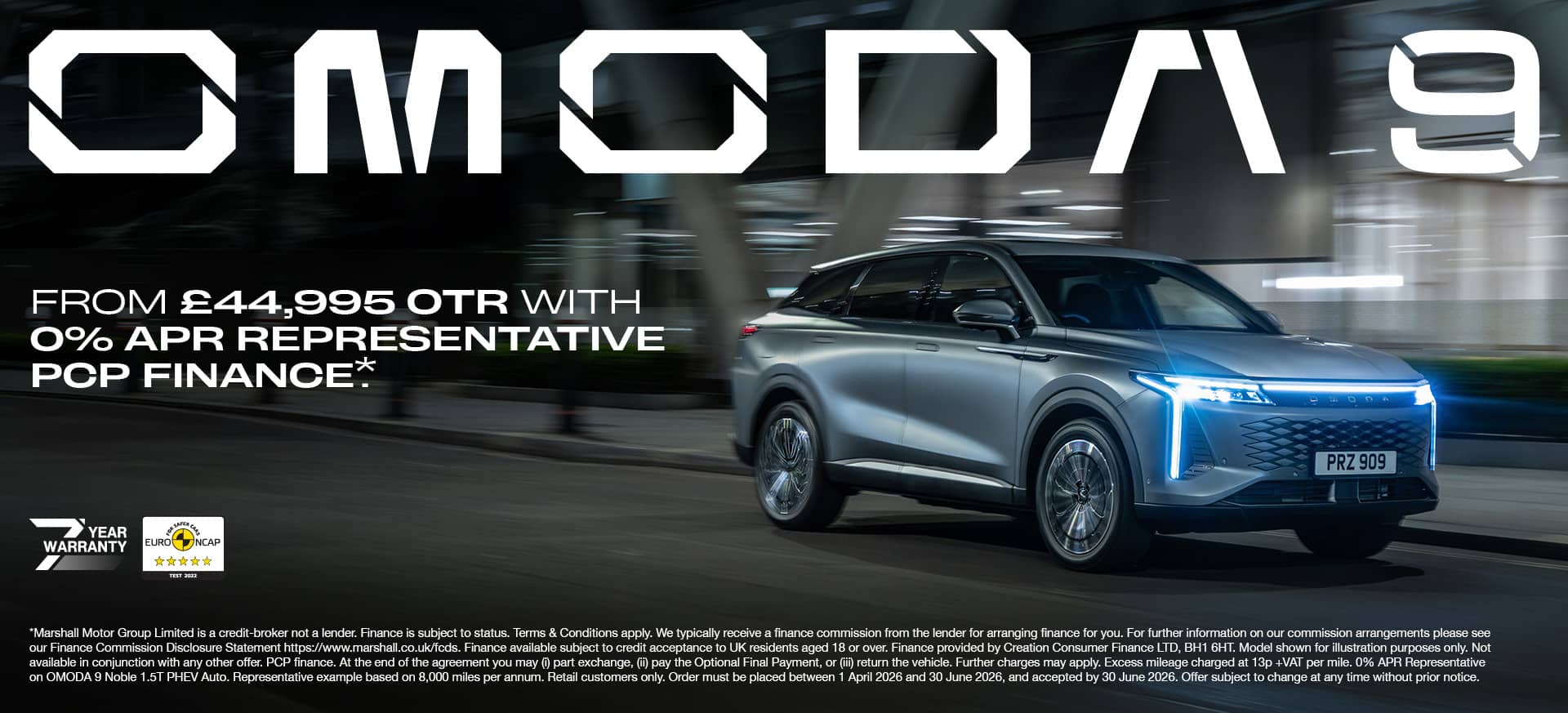 OMODA 9 NOBLE PERSONAL CONTRACT PURCHASE EXCLUSIVE OFFER