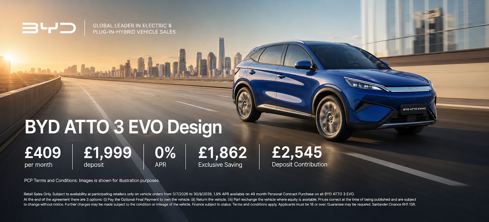 BYD Atto 3 Evo Banner Q3