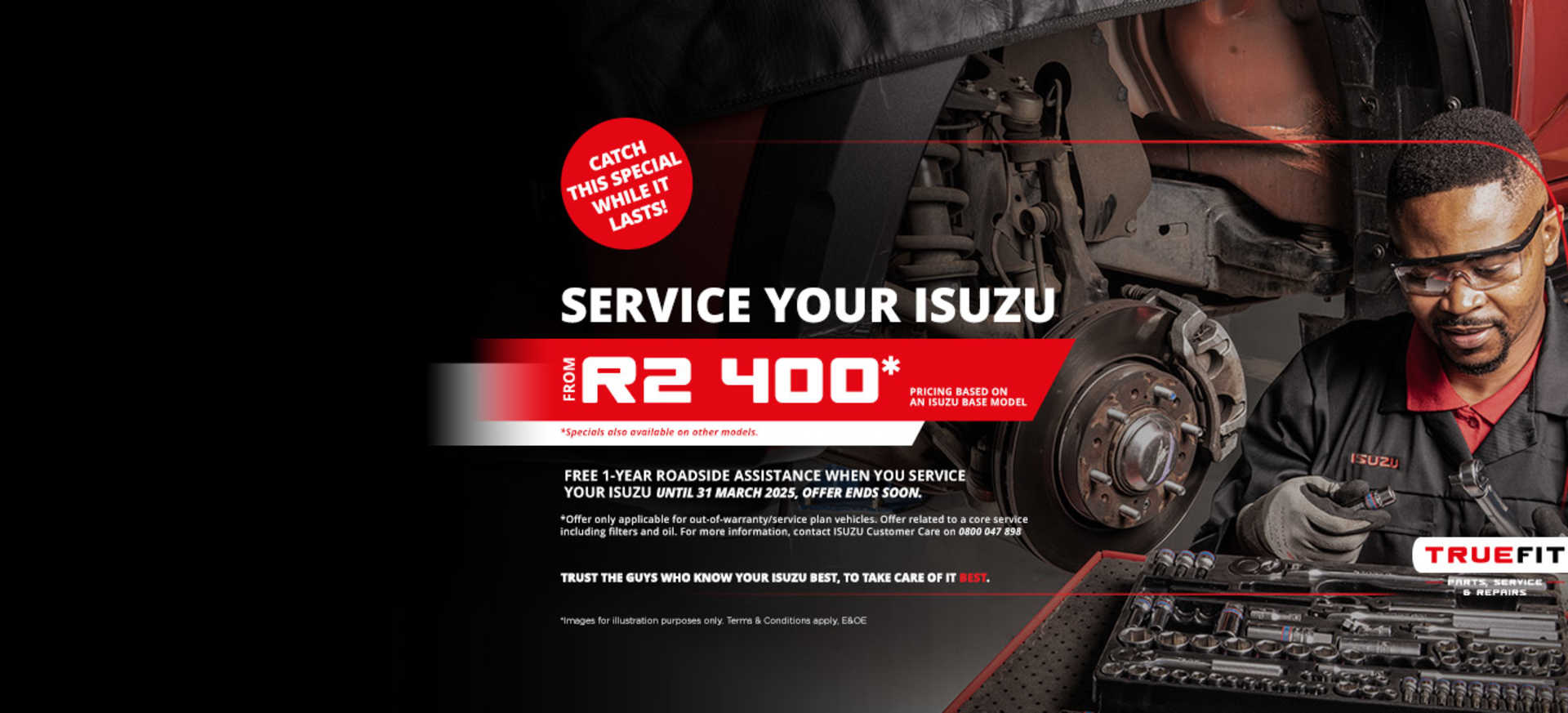 ISUZU True Fit Service Offer from R2400*