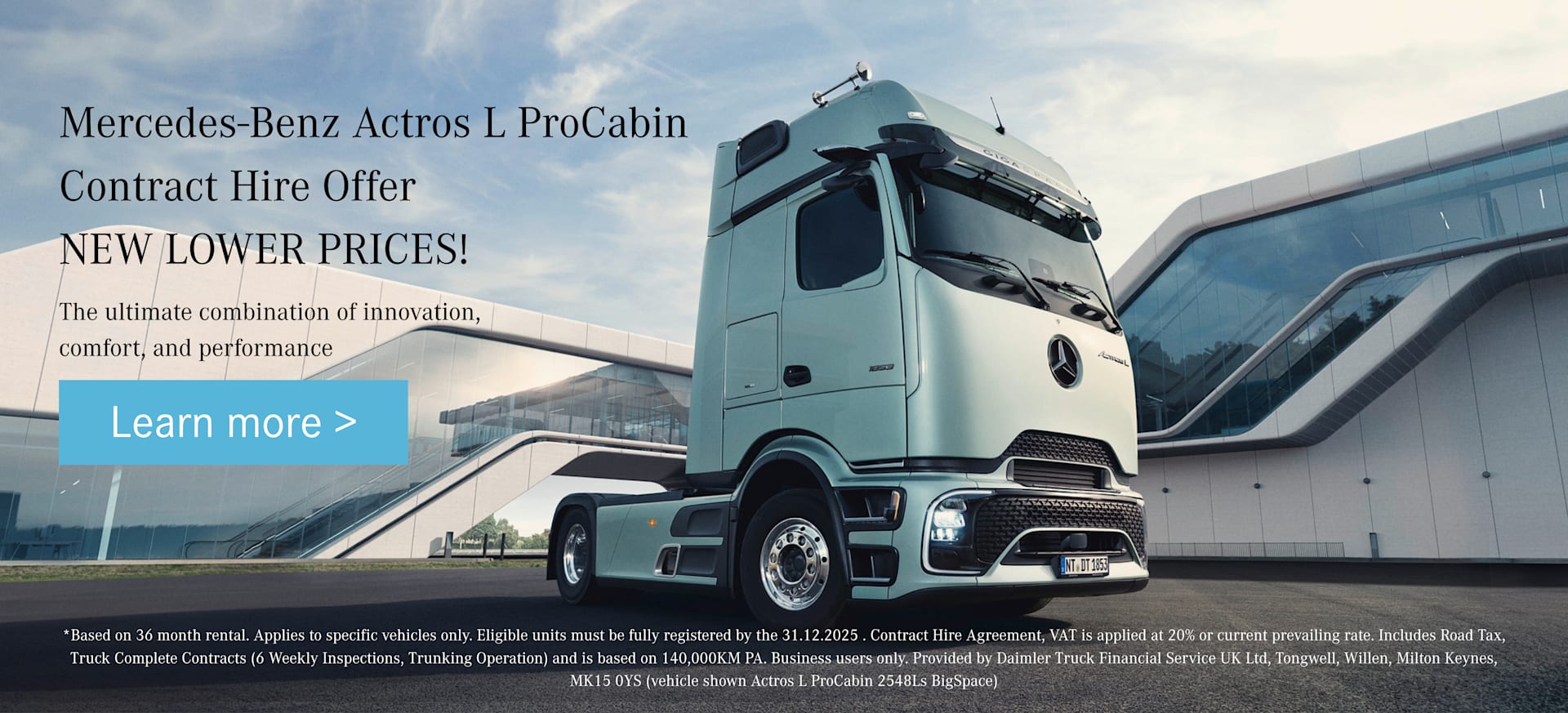 Actros L ProCabin Contract Hire Offer 