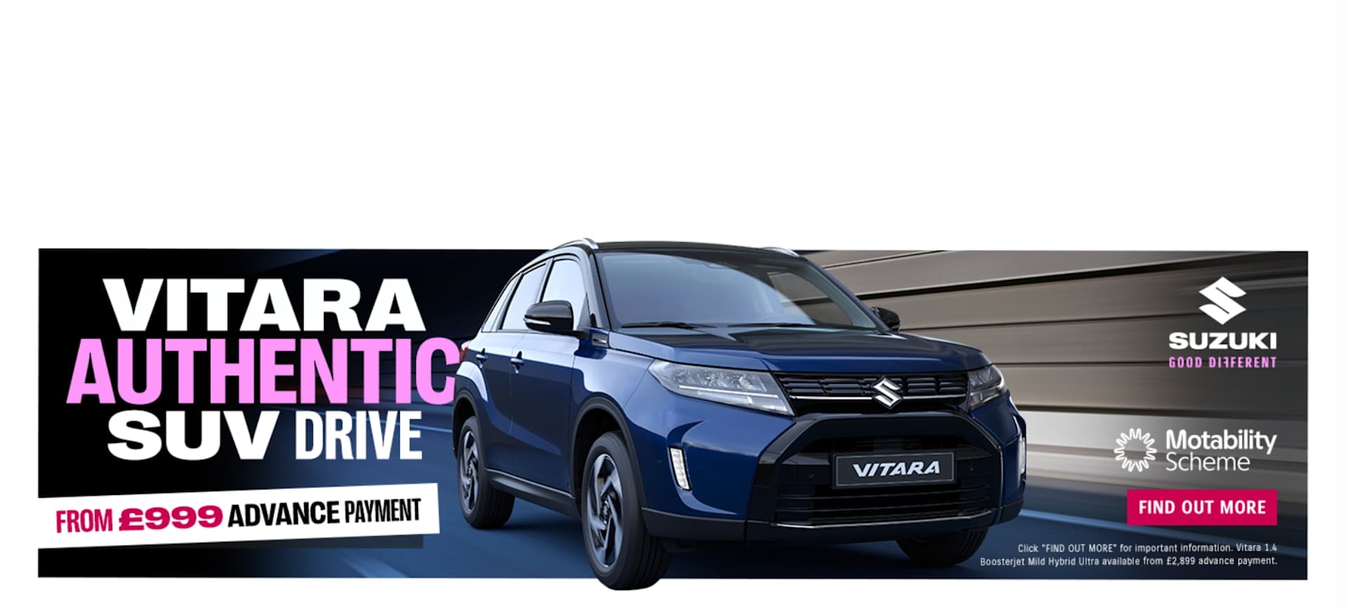 Q3 2205 Suzuki Vitara Motability 