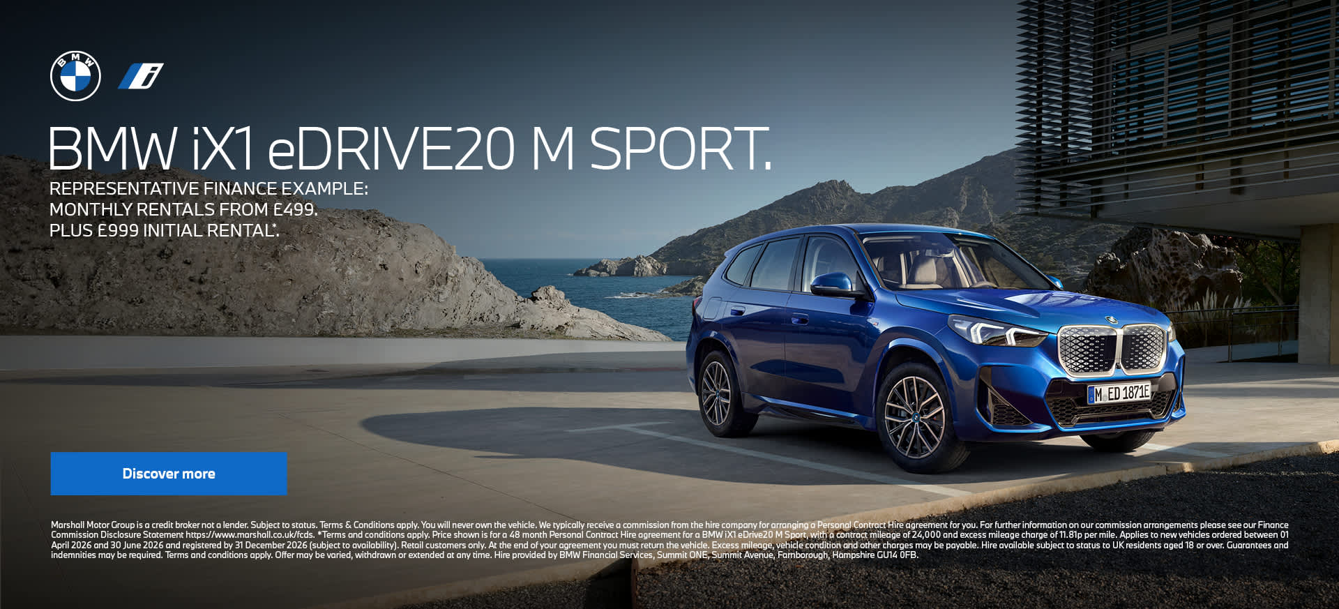 BMW iX1 eDrive20 M Sport Offer