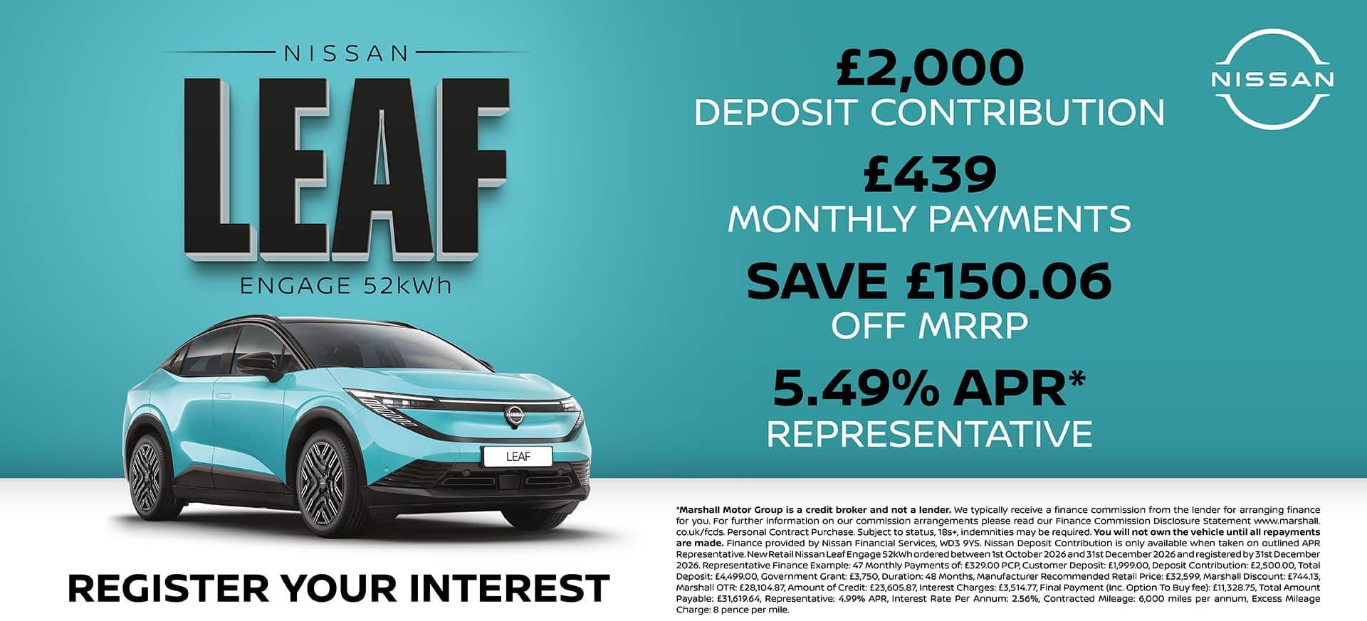 Nissan Leaf Personal Contract Purchase Offer