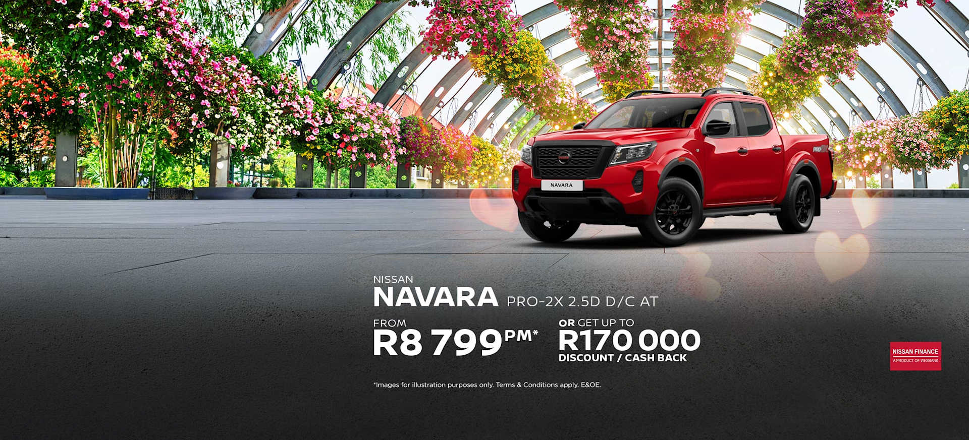 Nissan Navara 2.5D Pro-2X Auto Double Cab From only R8 799pm*