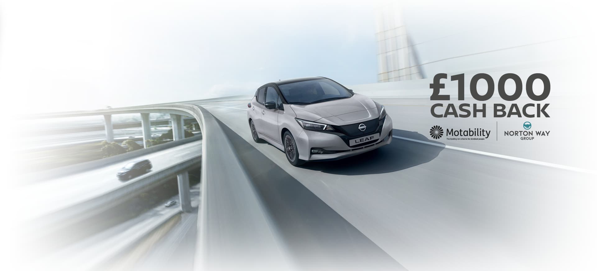 Nissan Leaf Motability £1000 Cash Back Offer