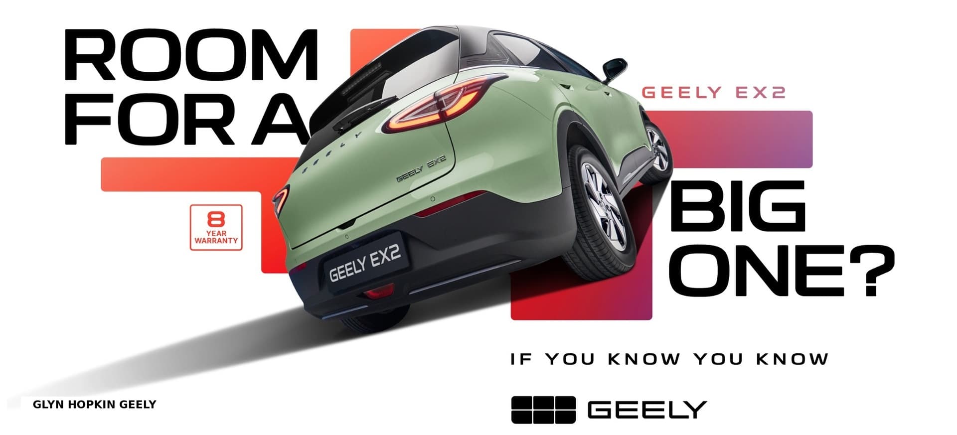 Geely EX2 big one banner