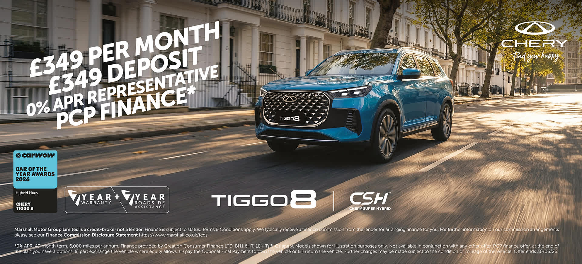CHERY TIGGO 8 ASPIRE CSH (PHEV) PERSONAL CONTRACT PURCHASE OFFER