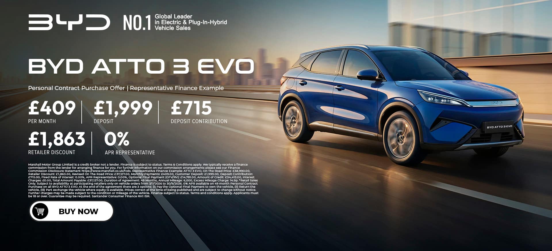 BYD ATTO 3 EVO Offer