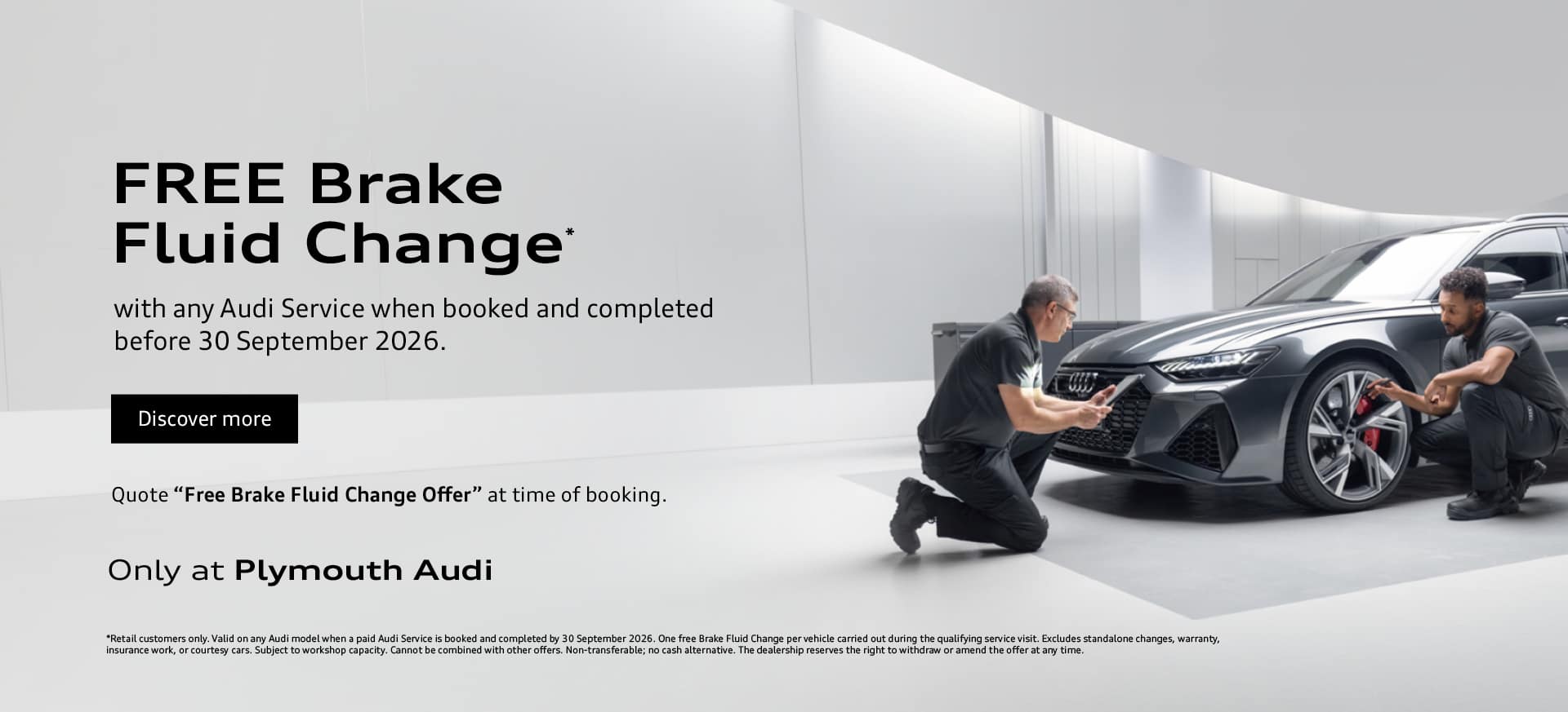 Plymouth Audi FREE Brake Fluid Change^ 