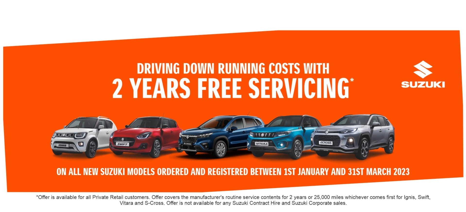 2 Years Free Servicing banner