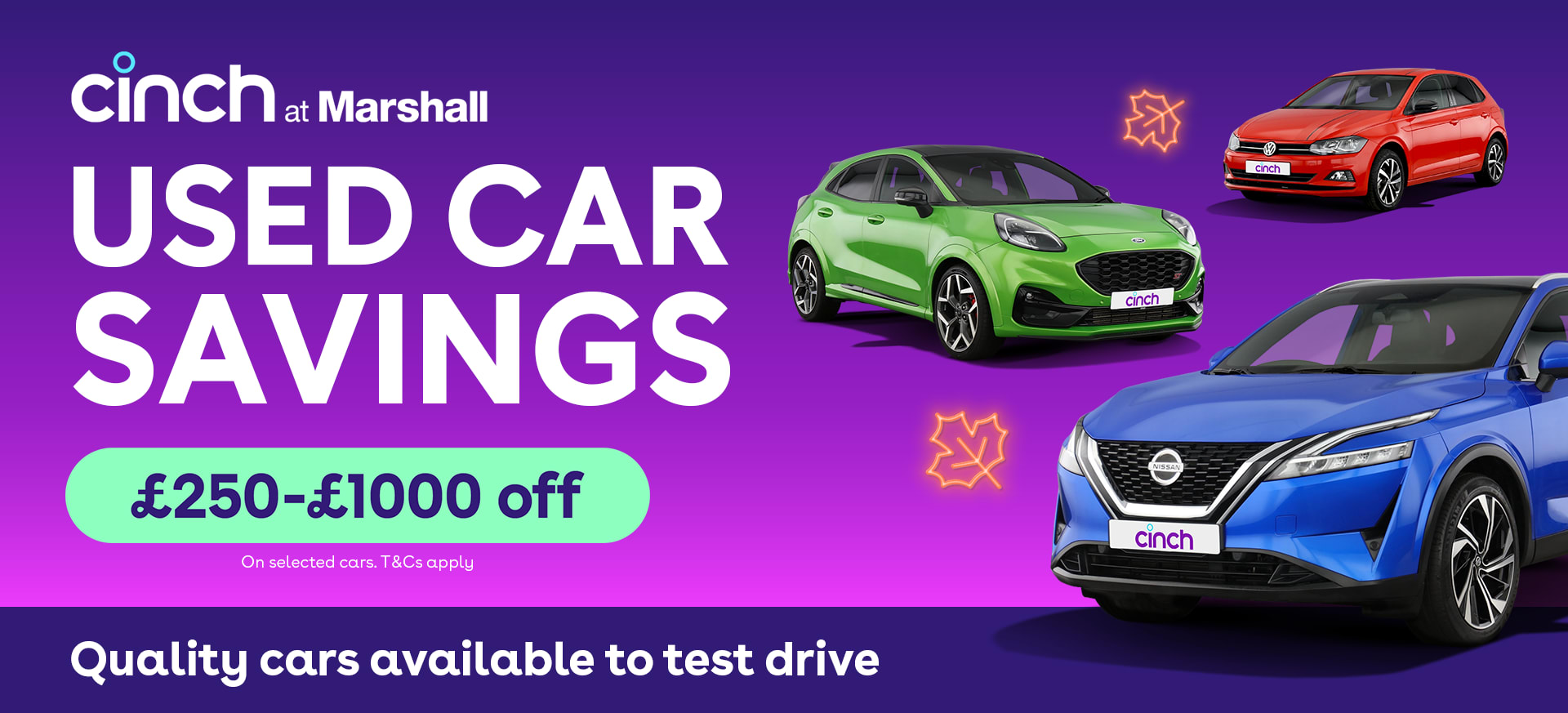 Autumn Offers now on