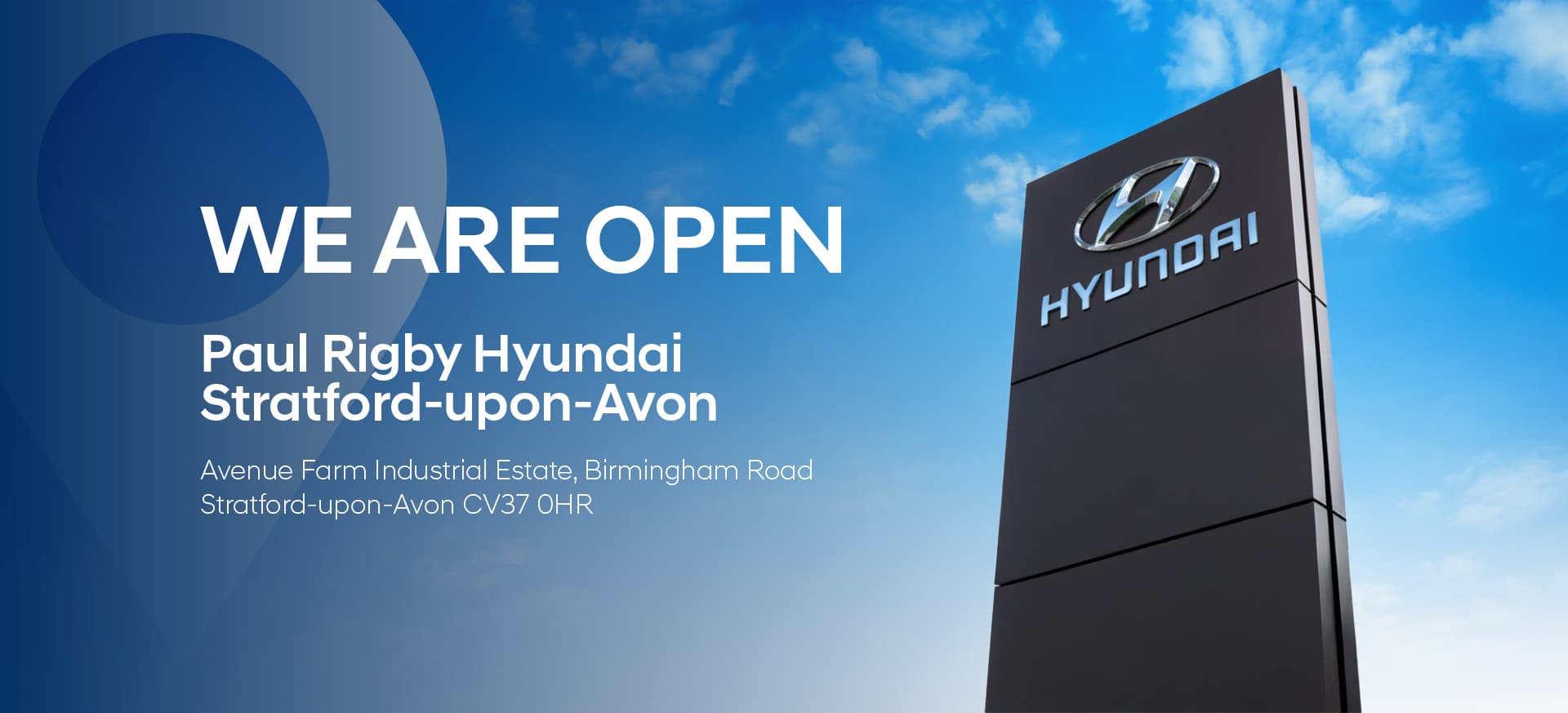 We are open 