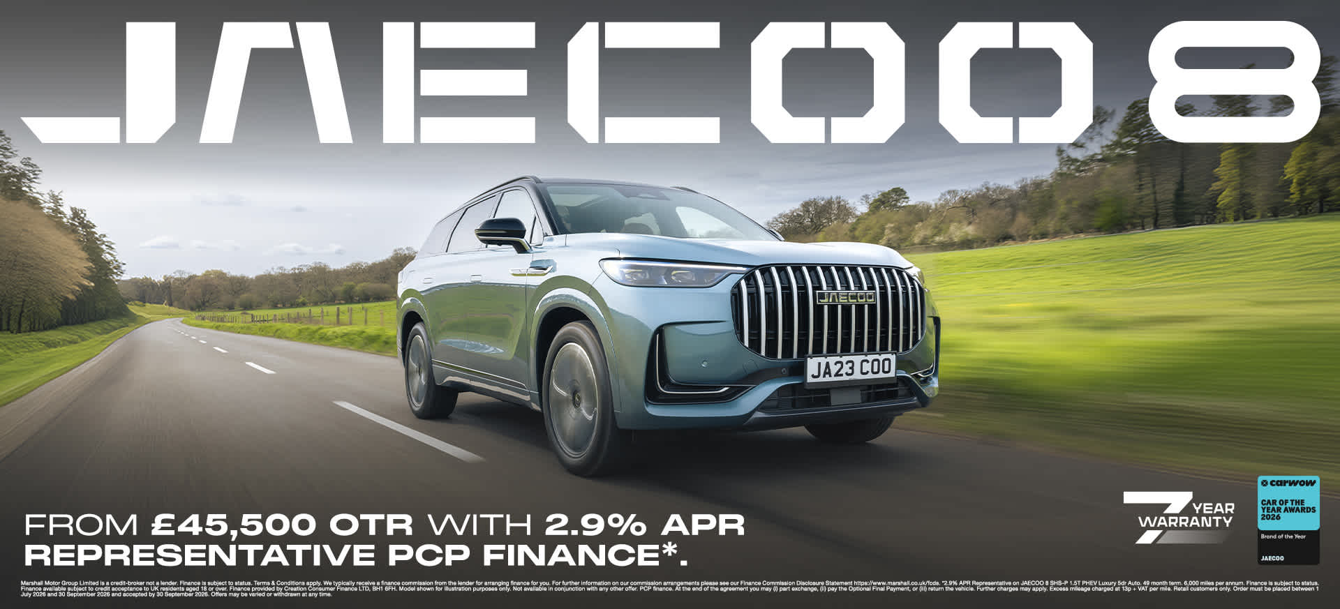 JAECOO 8 Offer