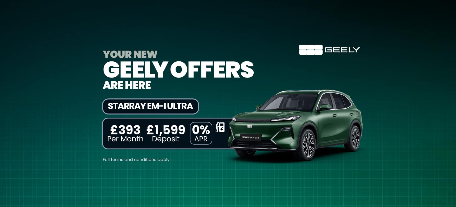 Geely Q2 Starray Ultra Website Banners