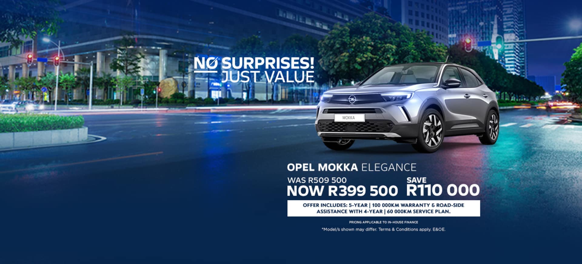 New Opel Mokka Elegance now only R399 500 - Save R110 000