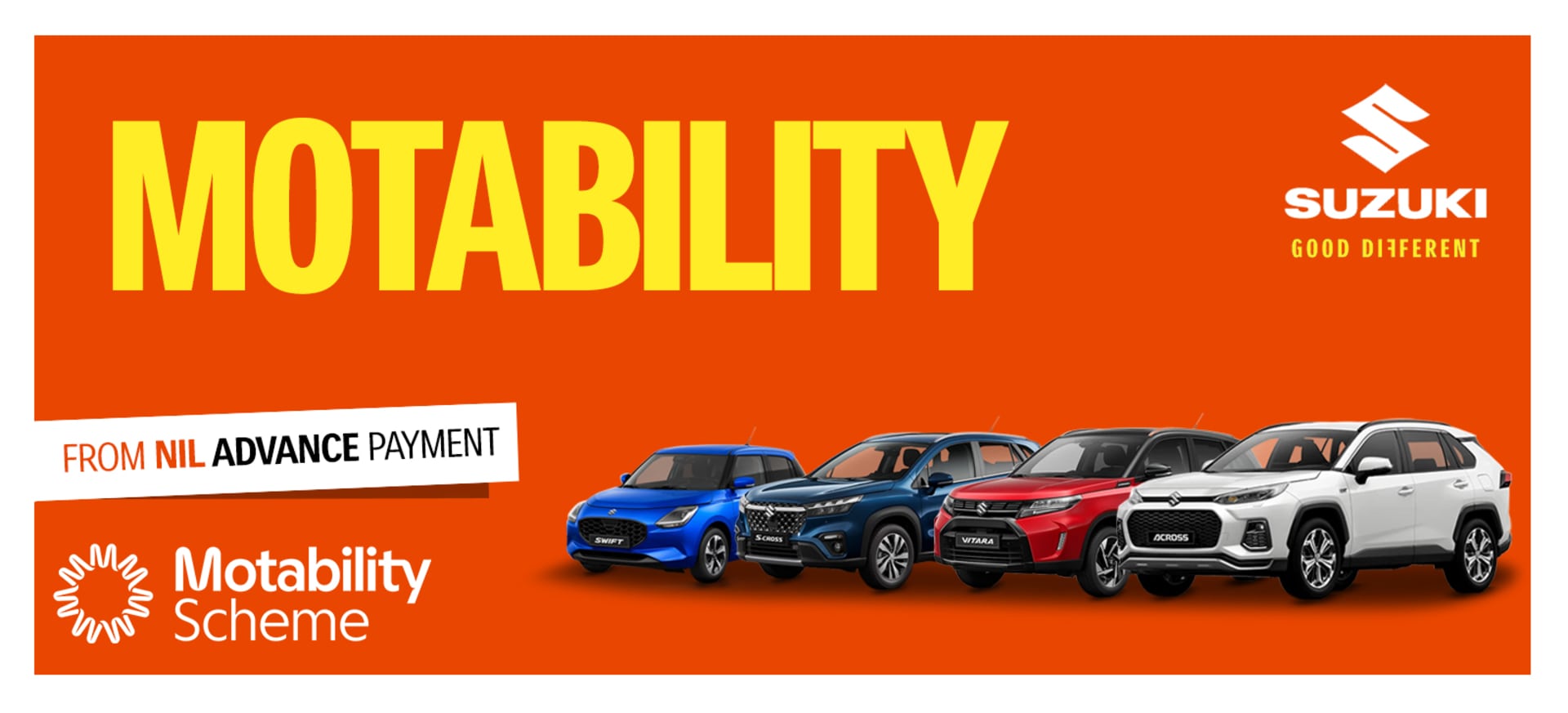 Suzuki Motability Homepage Banner