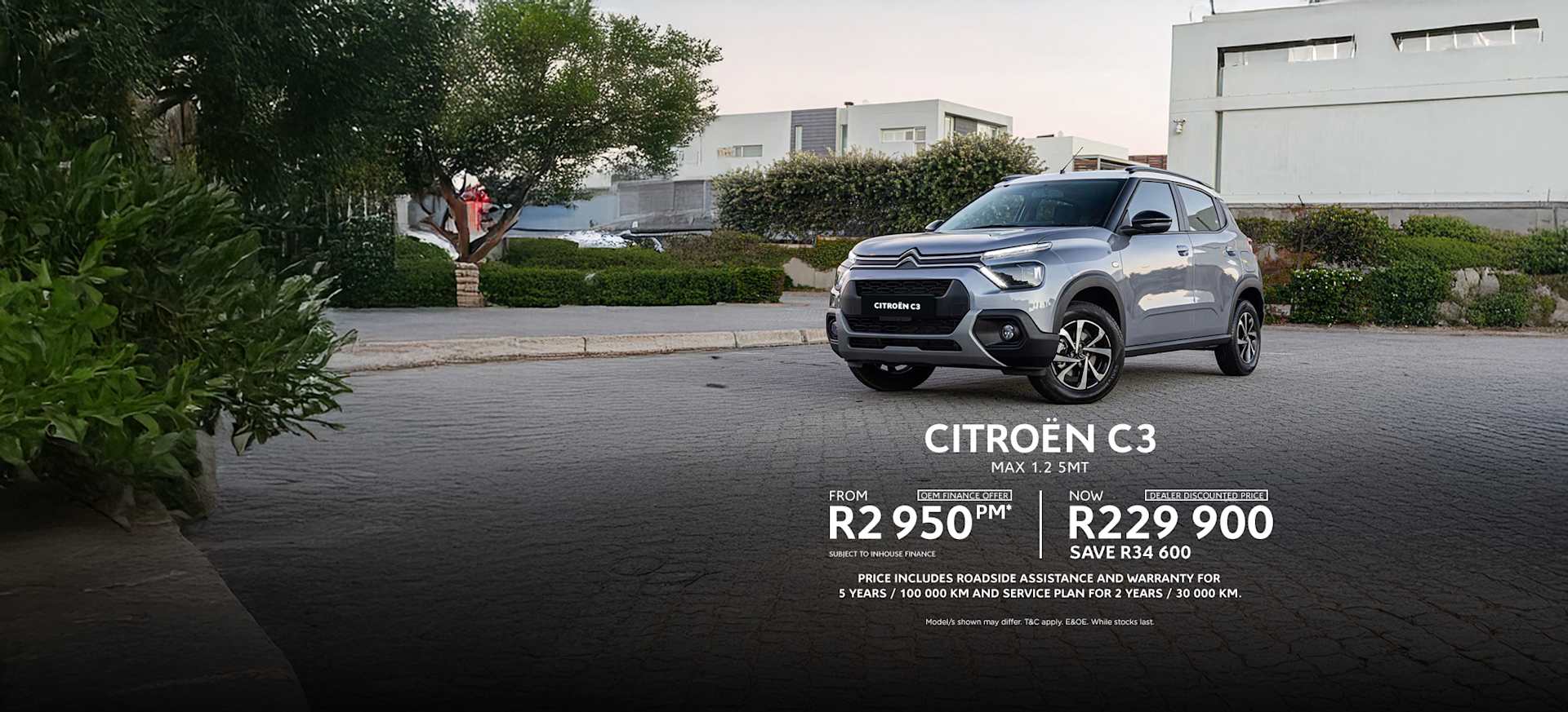 New Citroen C3 Max Manual Special Offer from R2 950 pm* or now only R229 900* SAVE R34 600