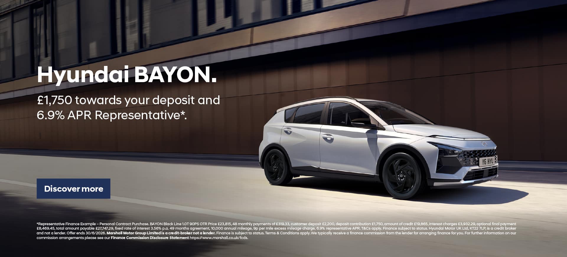 Hyundai BAYON Personal Contract Purchase Offer
