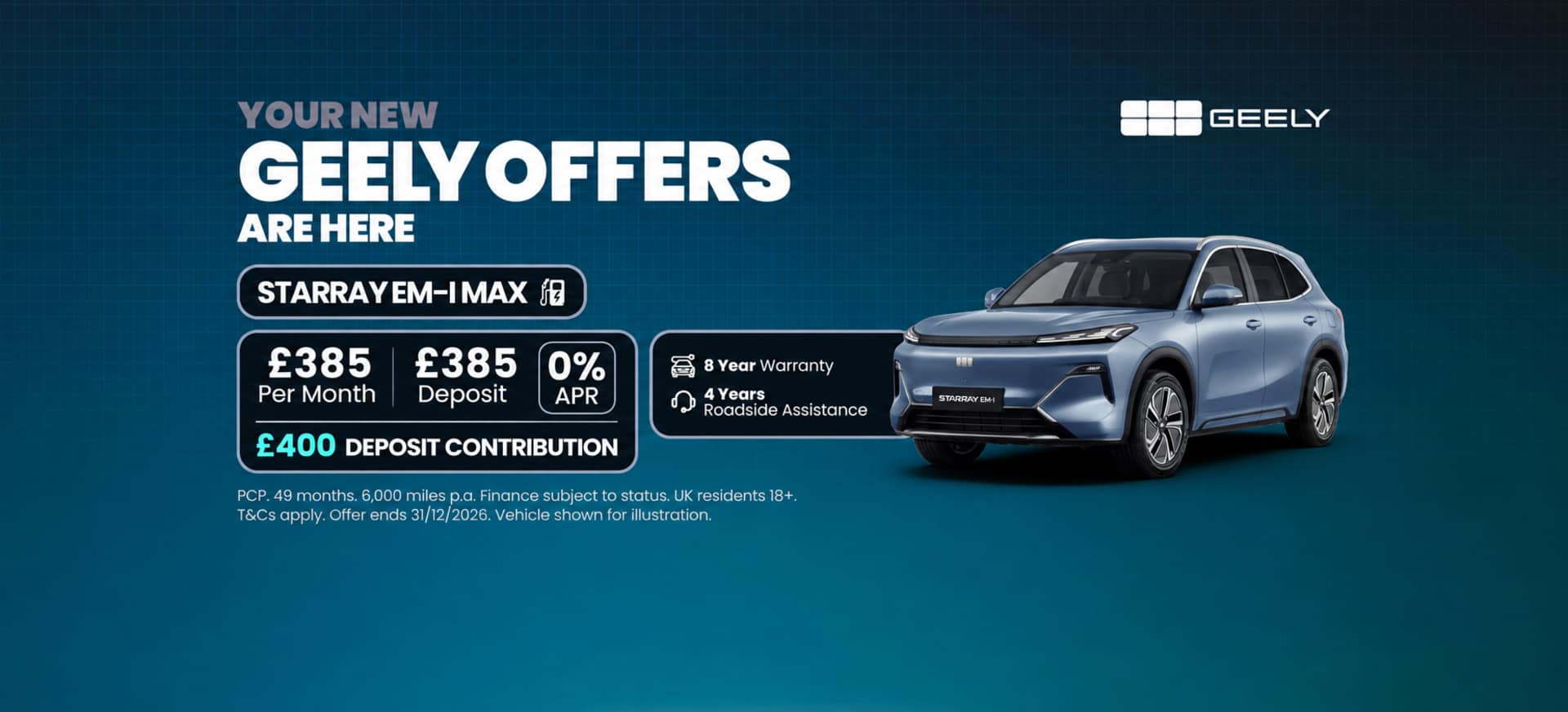 Geely Starray Q4 banners