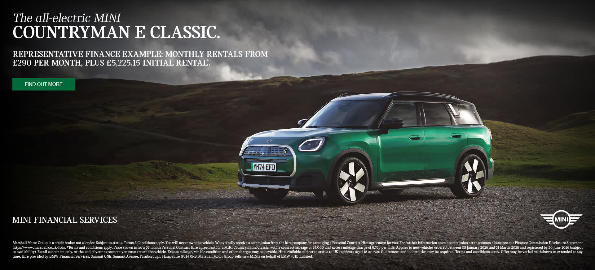 ALL-ELECTRIC MINI COUNTRYMAN E CLASSIC