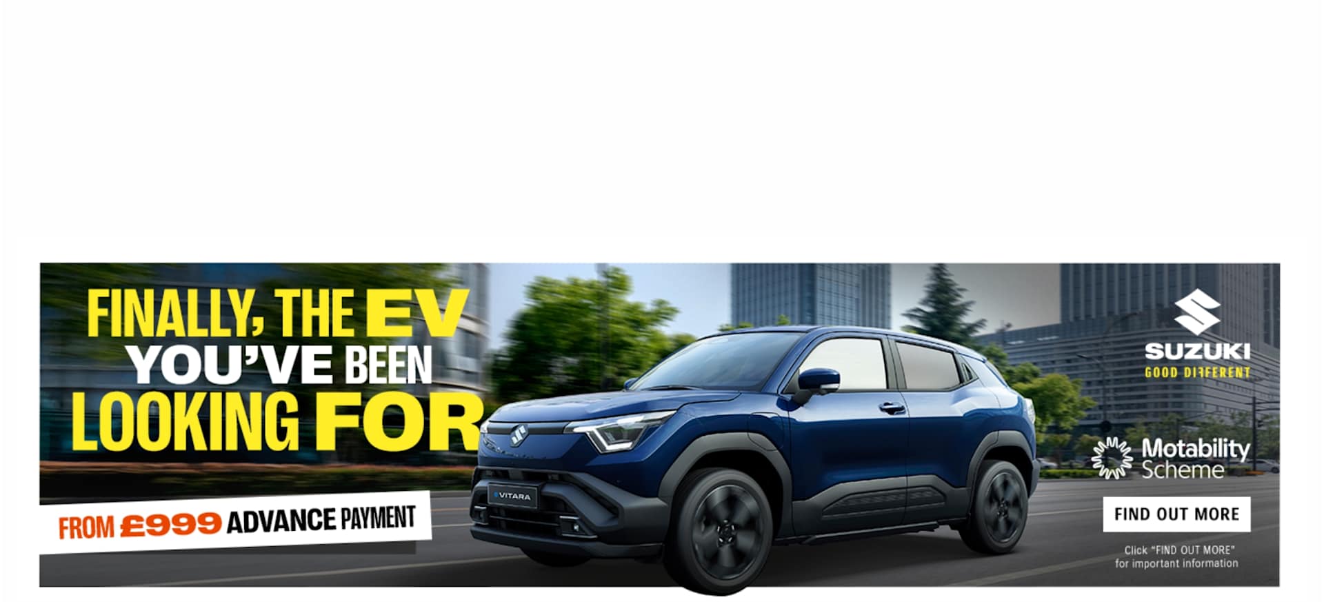 Q1 2026 Suzuki e Vitara Motability 