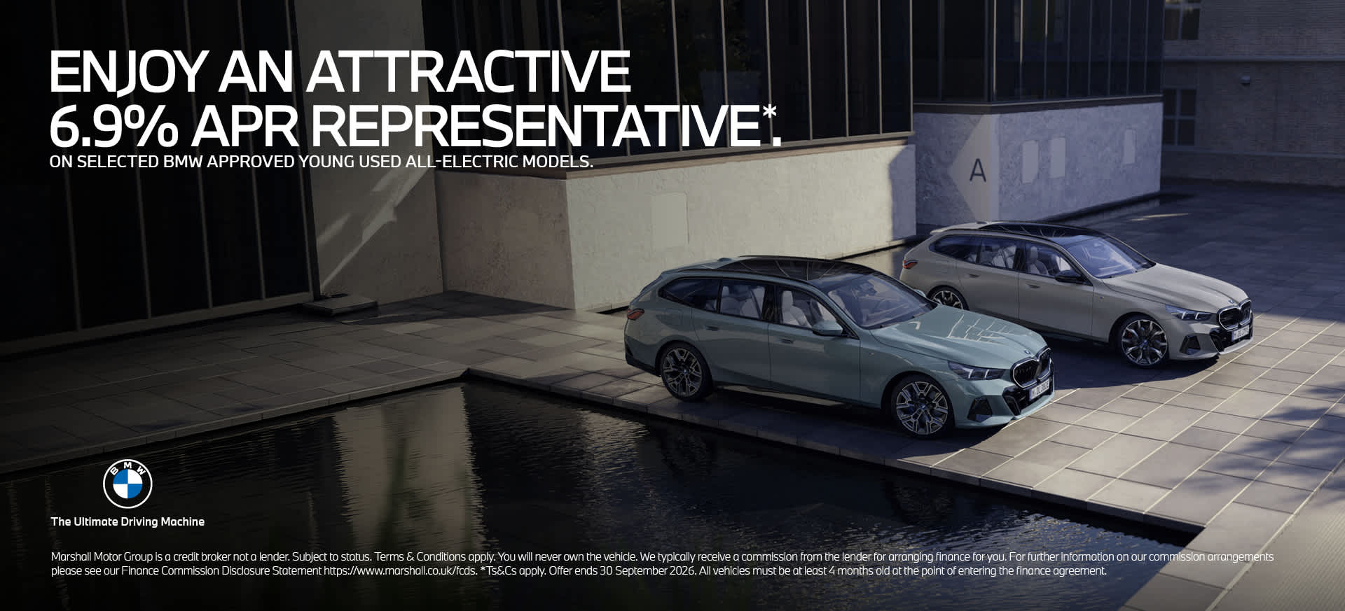 On selected BMW Approved Young Used all-electric models.