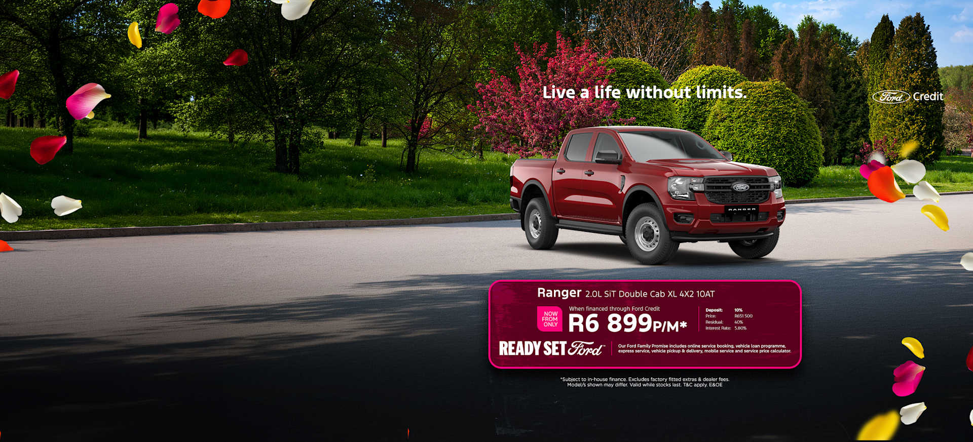 Ford Ranger 2.0L SiT Double Cab XL 4x2 10AT from R 6 899pm*