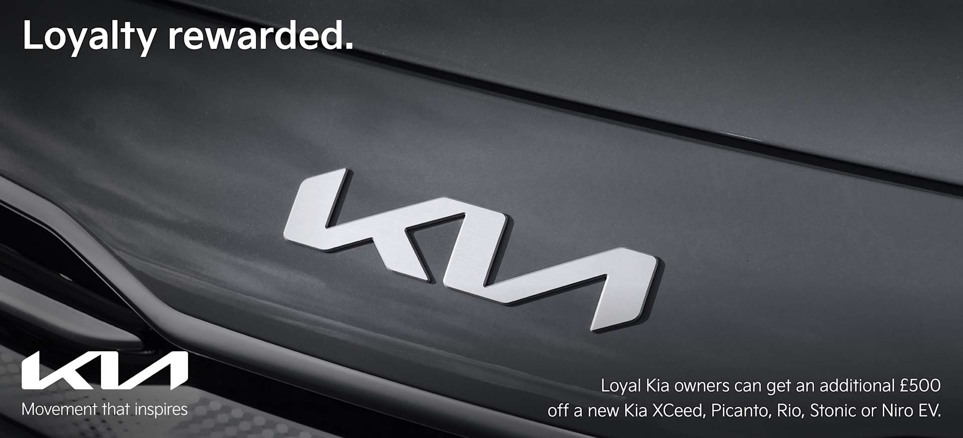 Kia Loyalty Rewarded Banner 2023