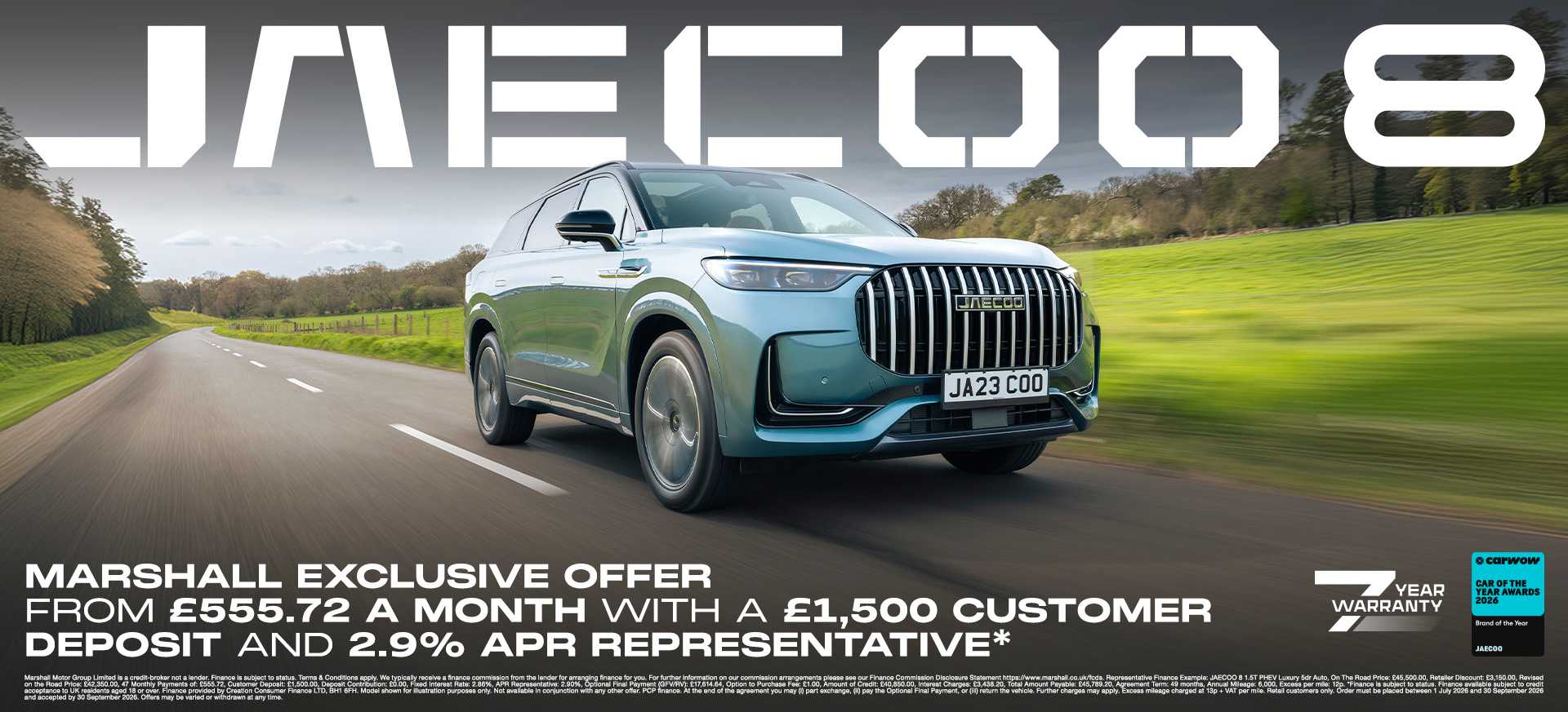 JAECOO 8 Offer