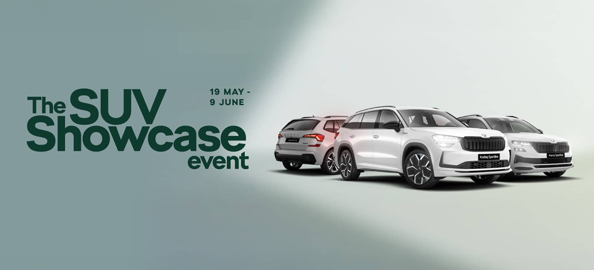 Škoda SUV Showcase event offer banner