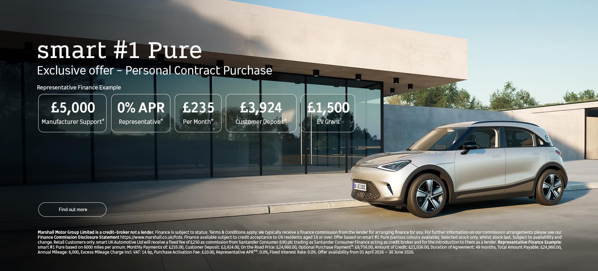 smart #1 Pure PCP Offer