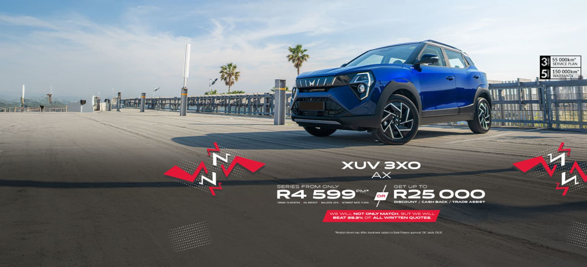 Mahindra XUV 3XO AX Offer from R4 599pm*