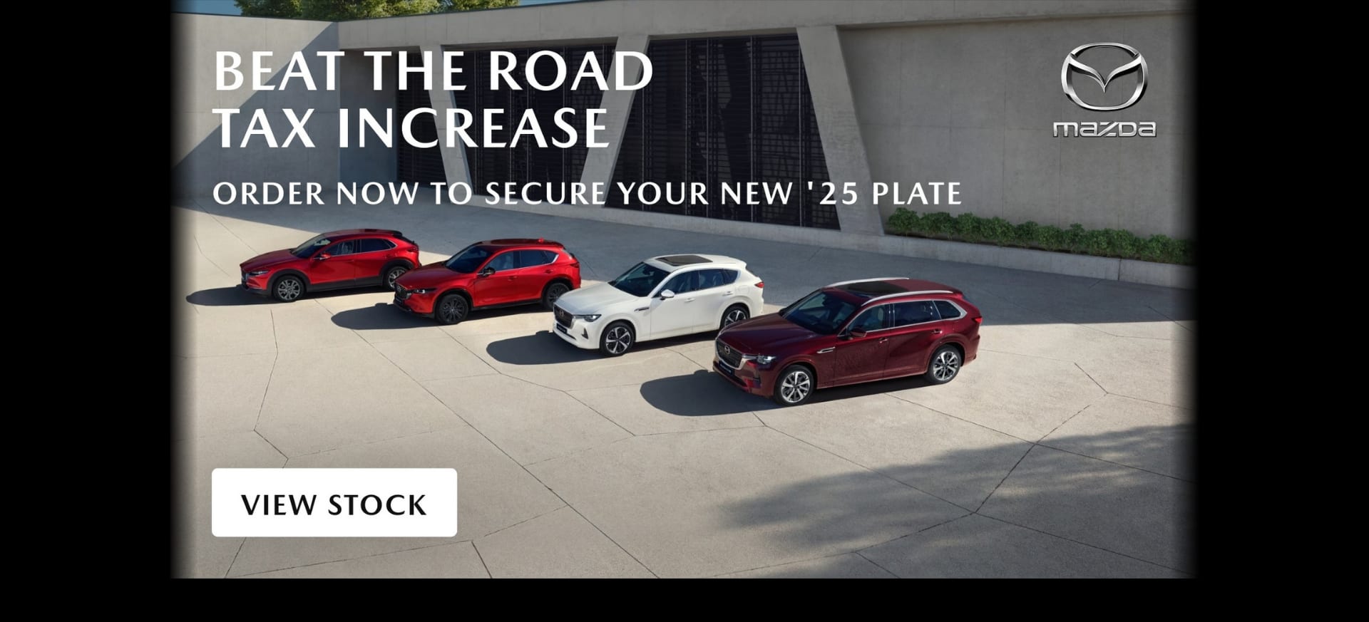 beat the tax banner mazda