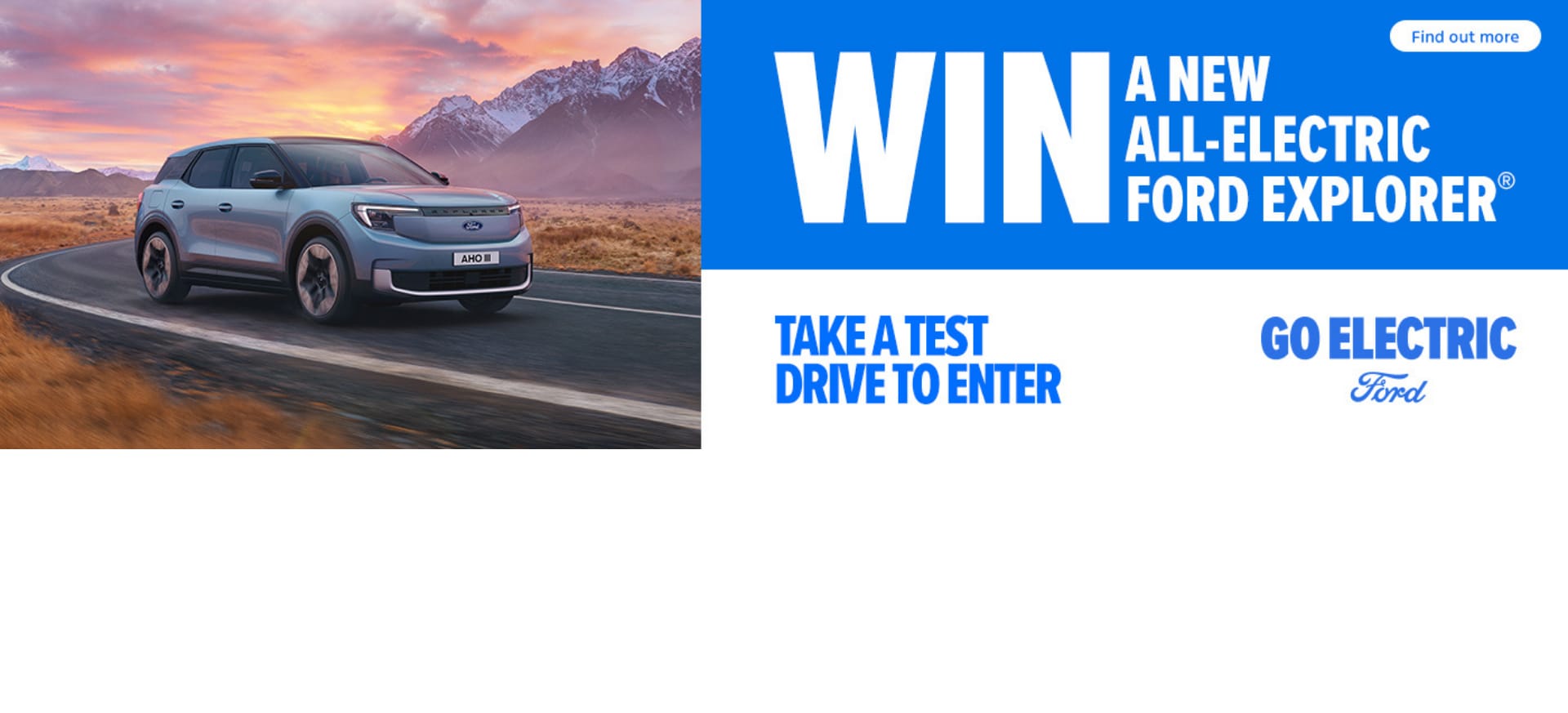Win A New All-Electric Ford Explorer