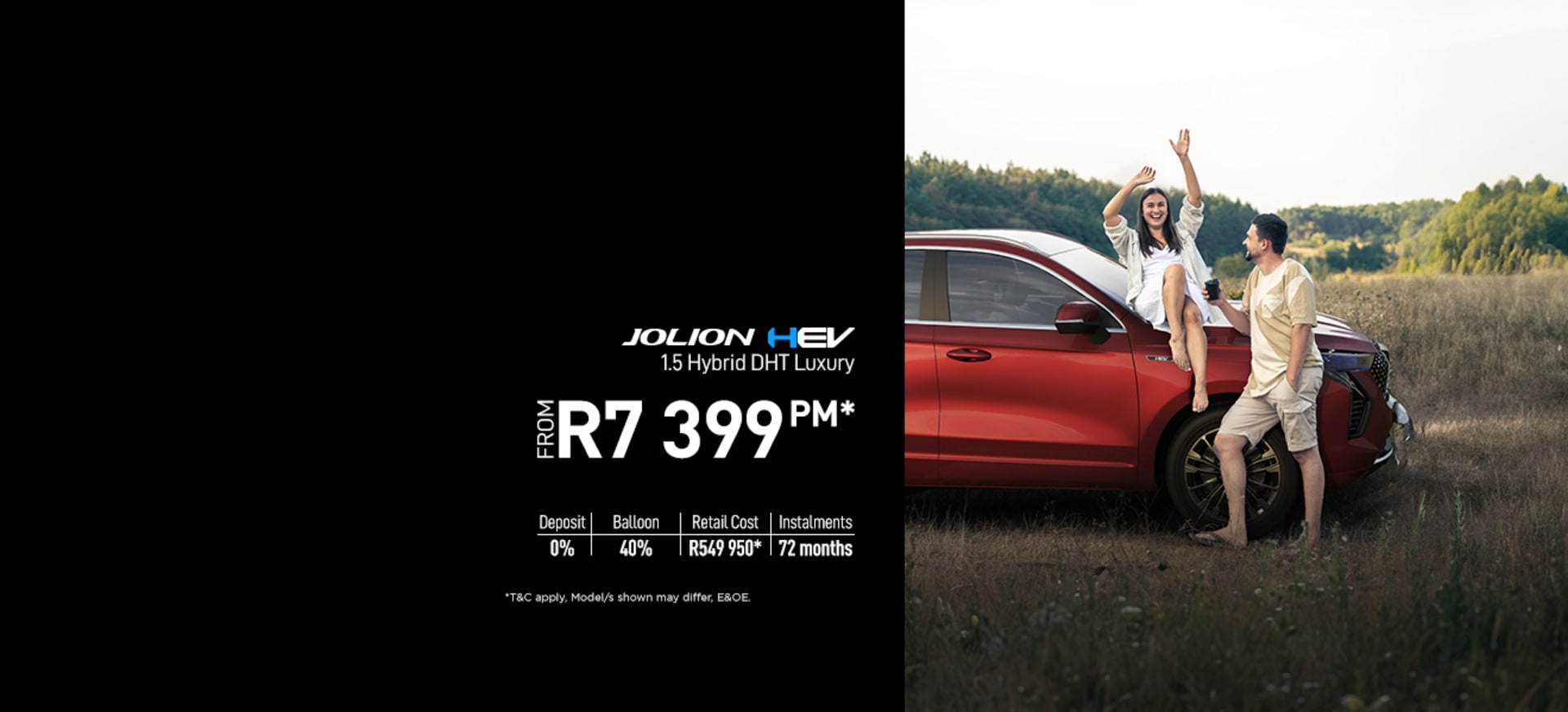 Jolion HEV 1.5L Hybrid Lux From R7 399pm*
