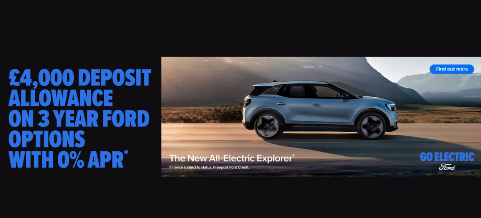 New All-Electric Explorer from £295 per month