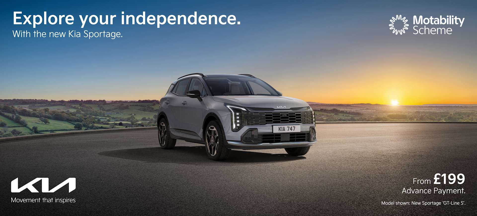 Kia Sportage Q2 Motab Banner