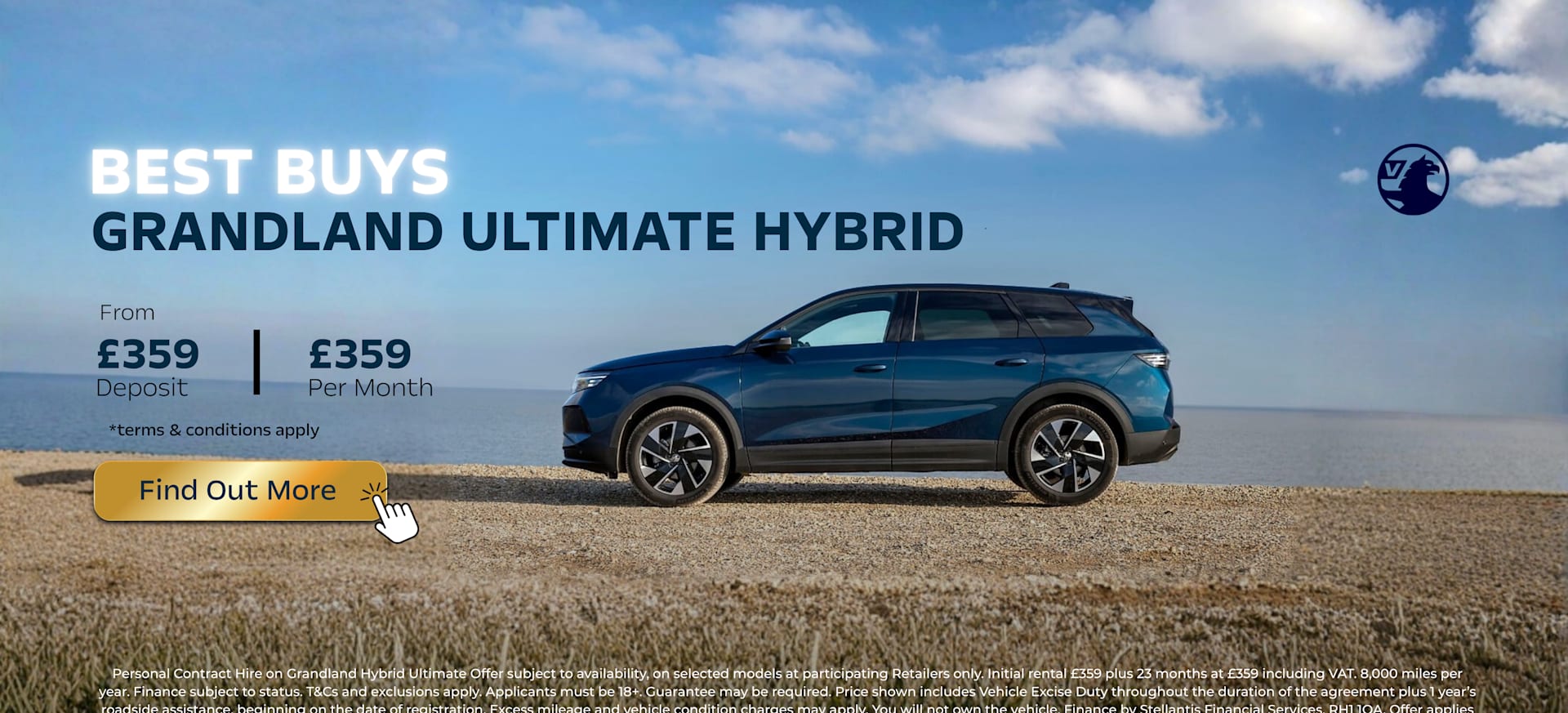 Grandland PCH £359 per month 