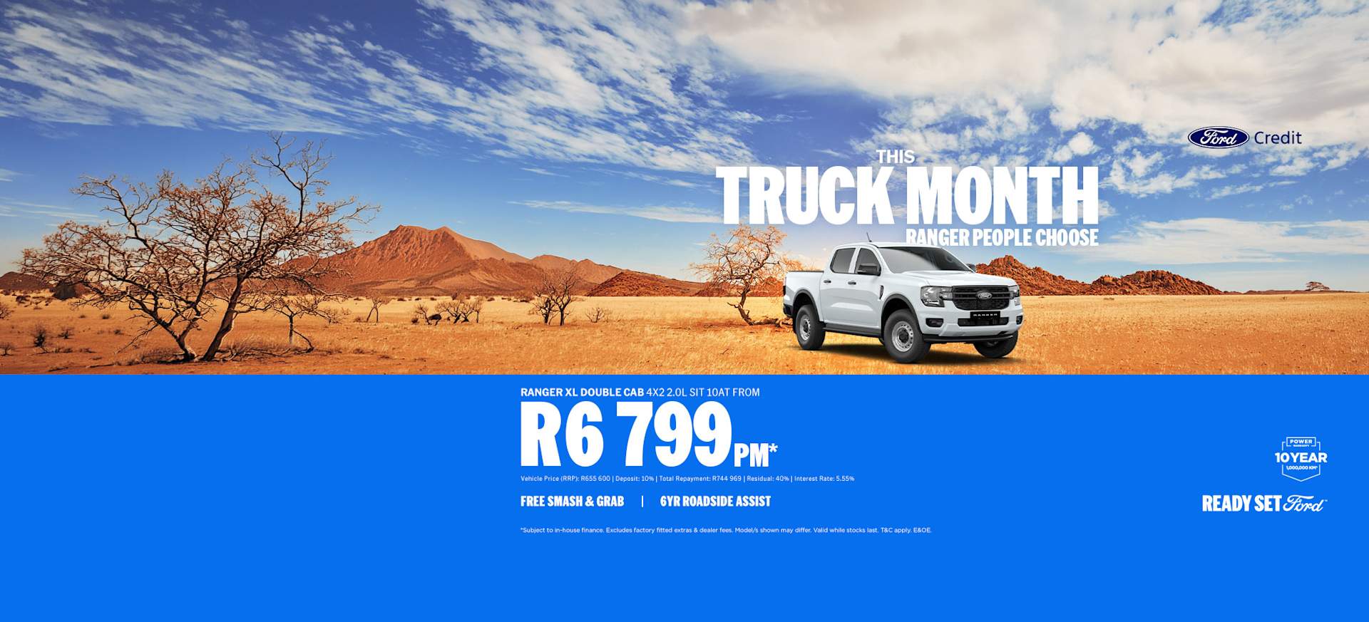 Ford Ranger XL Double Cab 4x2 2.0L SIT 10AT
