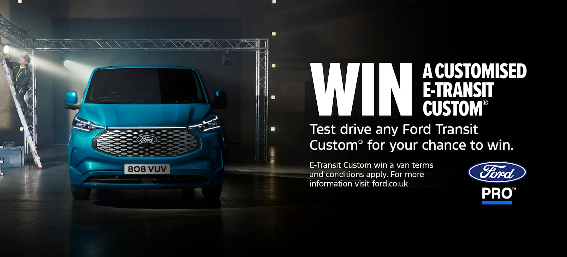 Win a customised E-Transit Custom