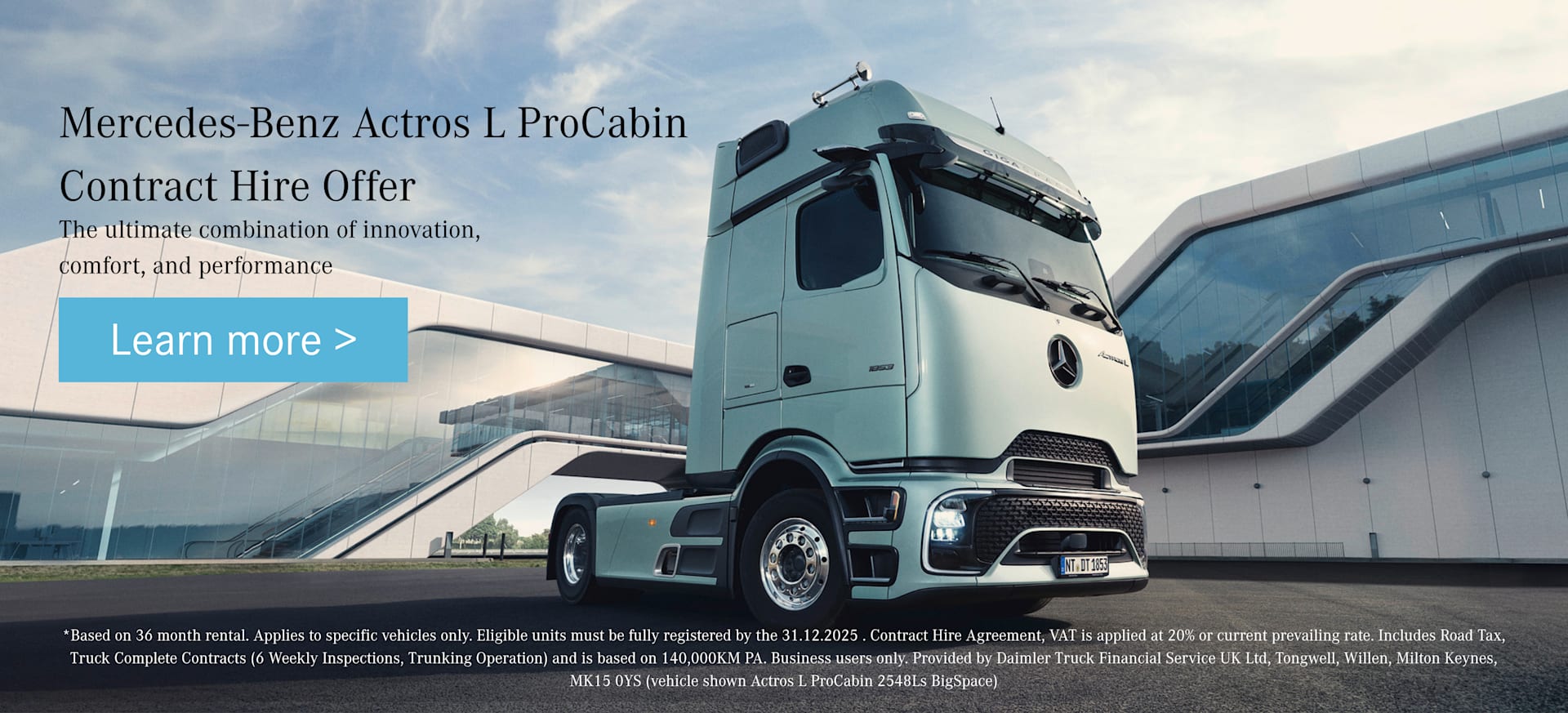 Actros L ProCabin Contract Hire Offer 