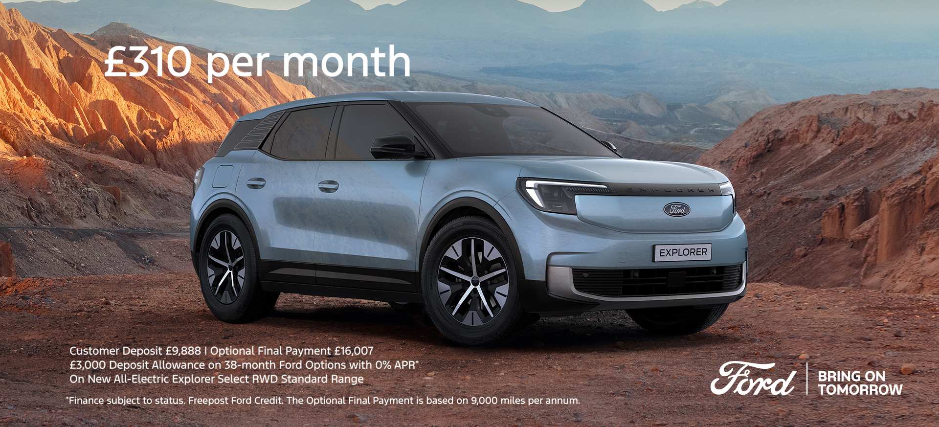 New All-Electric Explorer from £310 per month