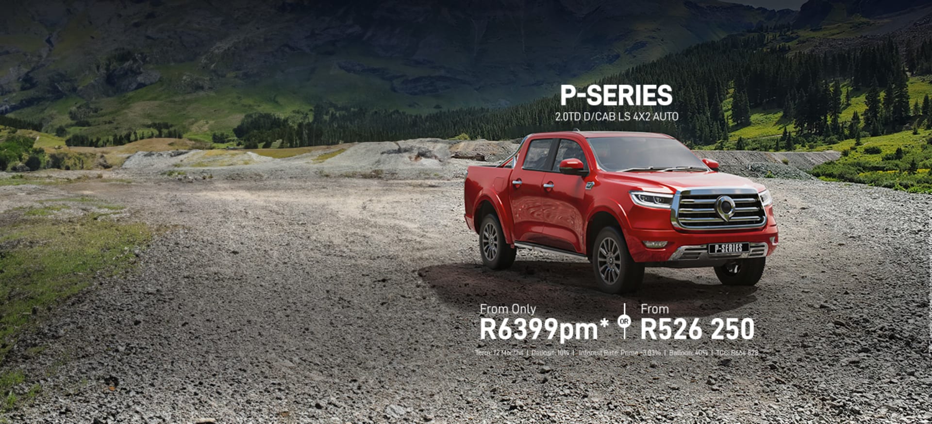 P-Series D/CAB 2.0TD LS 4x2 From R6399pm*