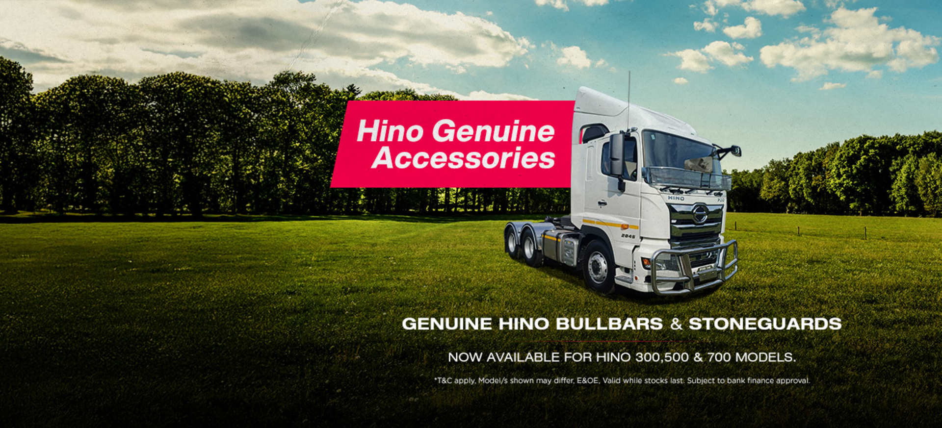 Hino Accessories Banner 