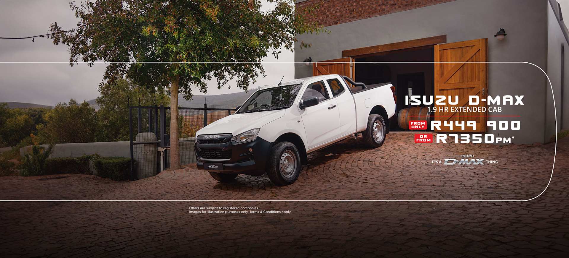 New ISUZU D-Max HR Extended Cab Special Offer from only R7350pm* or from R449 900*
