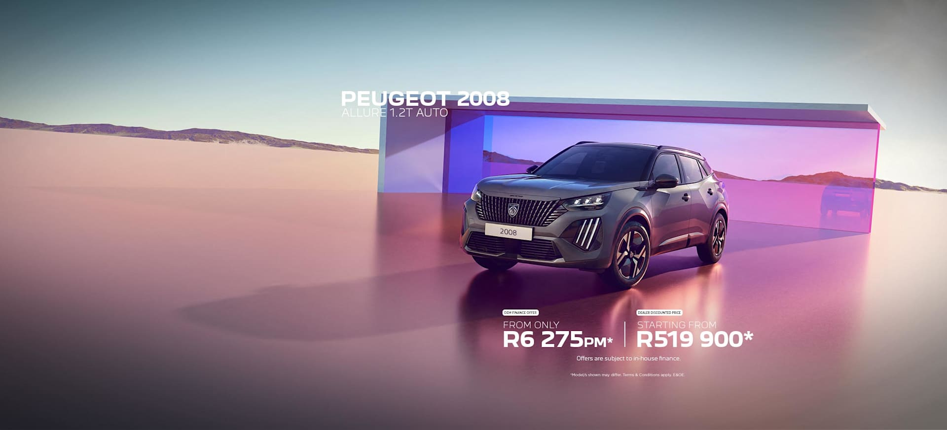 New Peugeot 2008 Allure Auto Special Offer from only R6 275pm* or from R519 900*