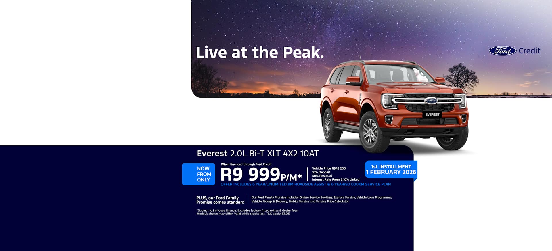 New Ford Everest  Special Offer 