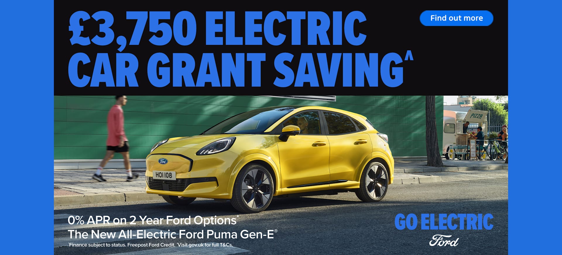 £3750 grant guarantee* to retail customers on New Electric Puma Gen E