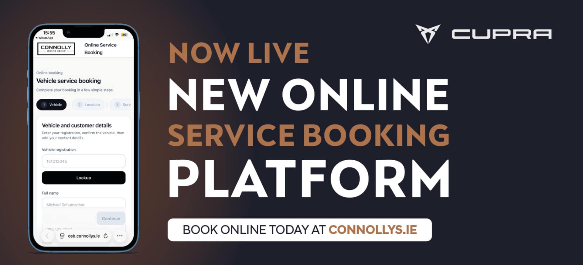 CUPRA Service Banner